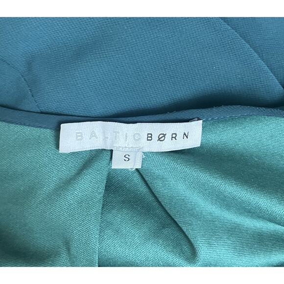 Baltic Born Lydia Maxi Dress Chiffon Green Bridesmaid Faux Wrap Size Small - Picture 7 of 8